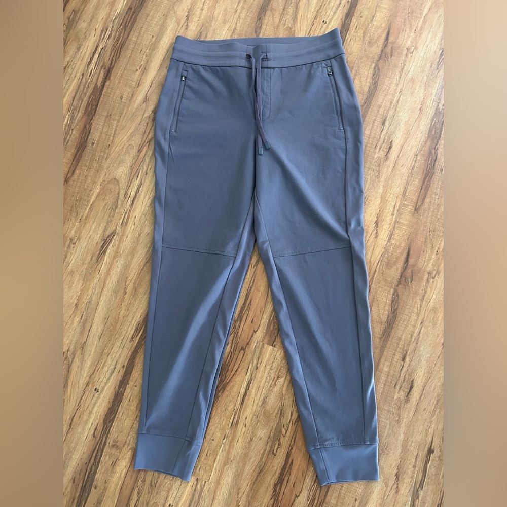 Athleta Headlands Hybrid Trek Mid Rise Jogger Track Pants Purple Grey Women 8 - Picture 3 of 12